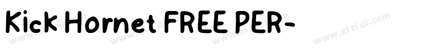 Kick Hornet FREE PER字体转换